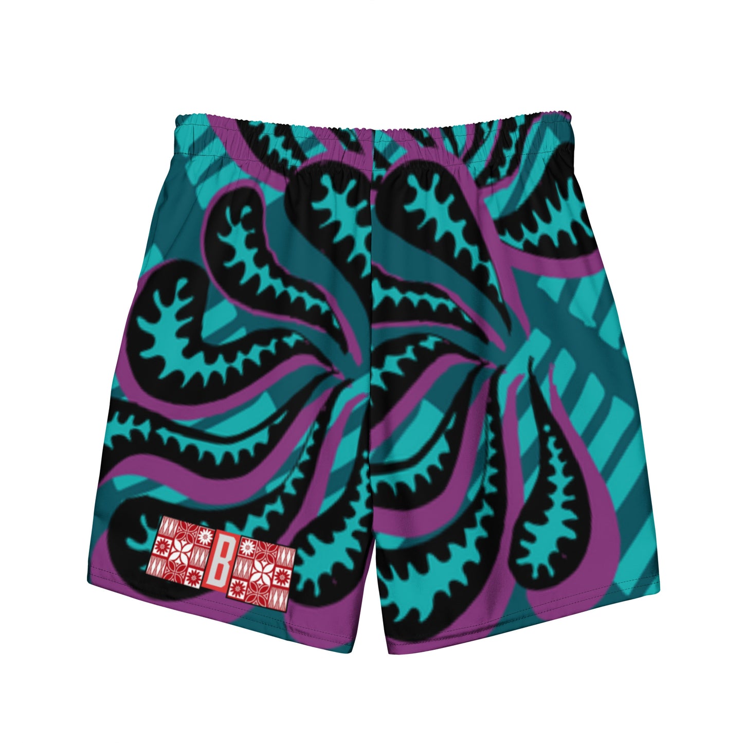 All-Over Print Recycled Swim Trunks