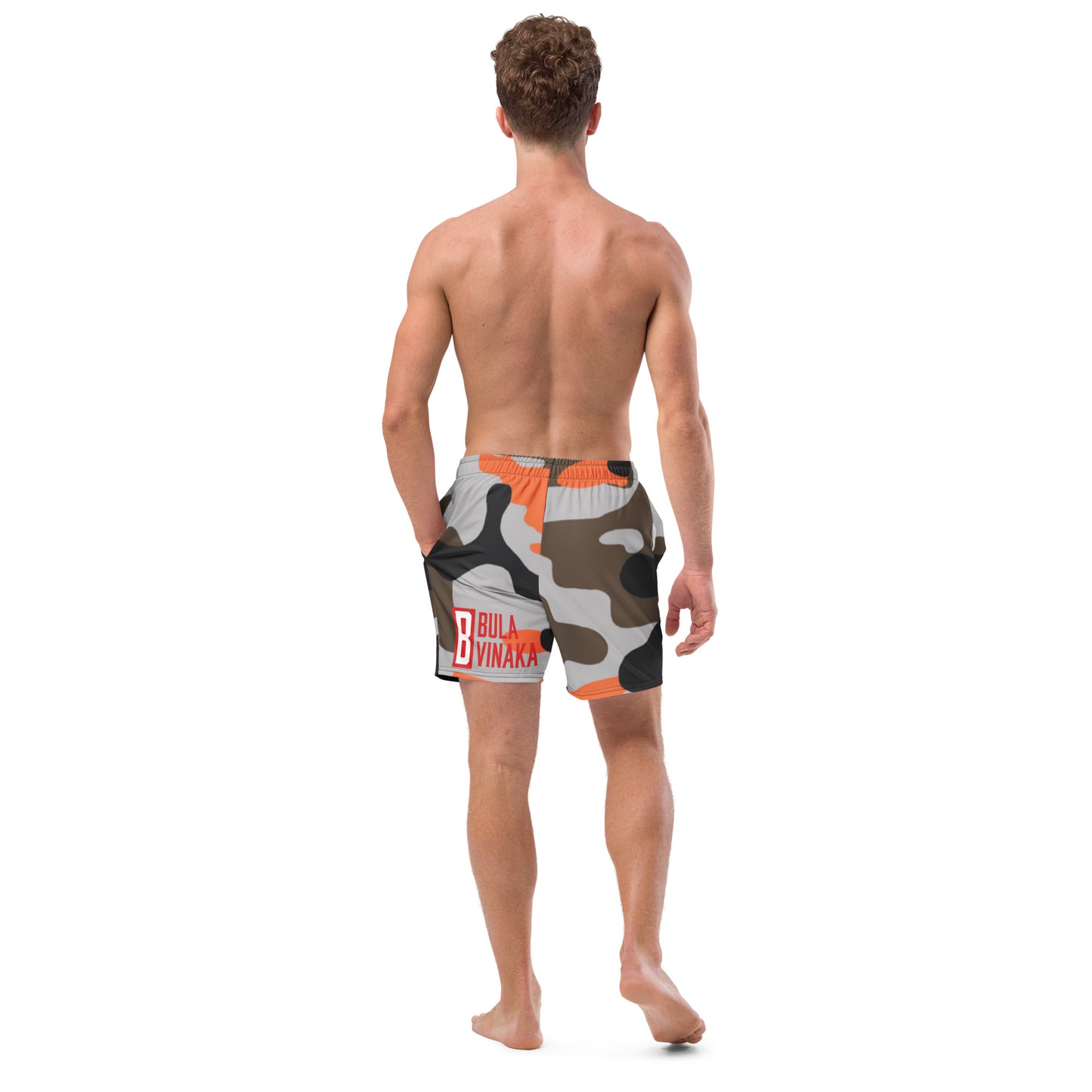 All-Over Print Recycled Swim Trunks