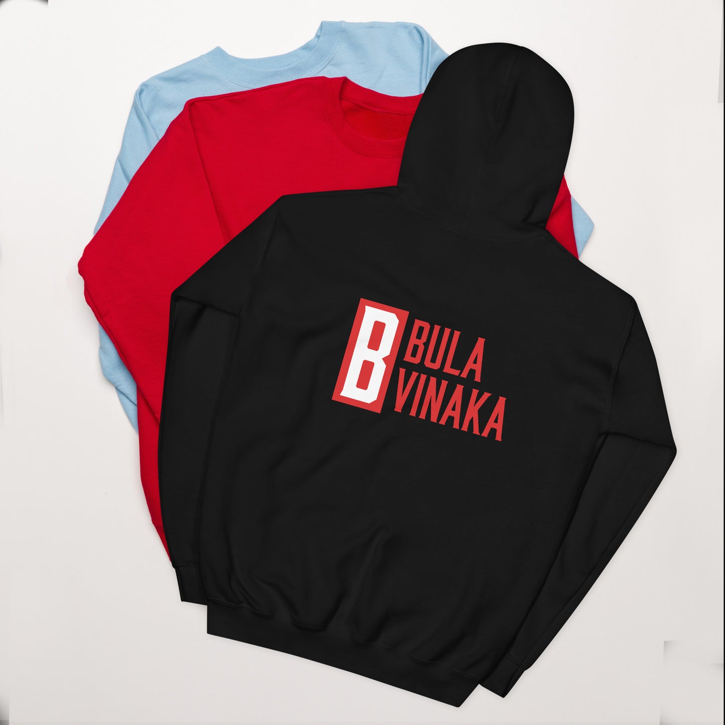 Classic Bula Vinaka Hoodie with Masi Accents