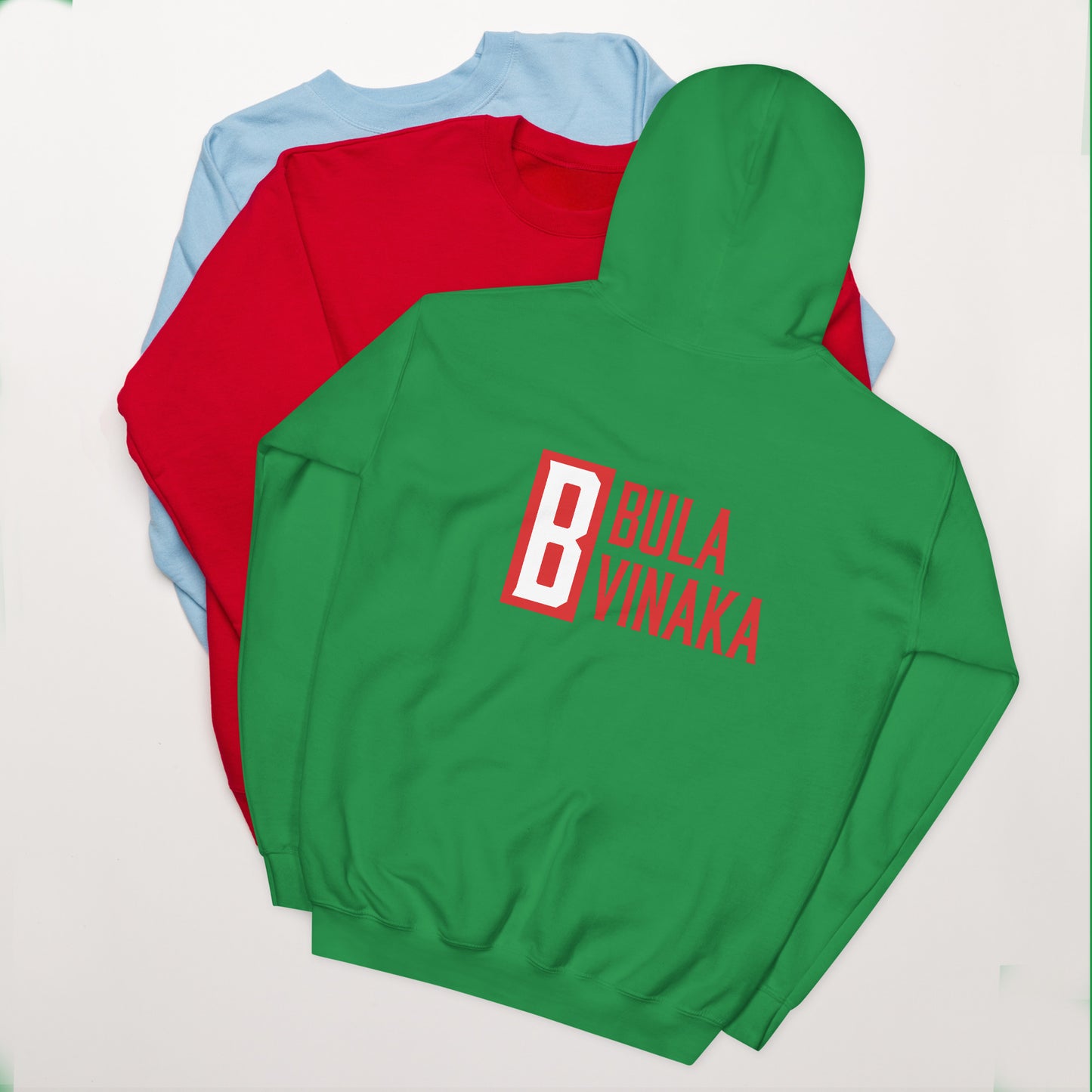 Classic Bula Vinaka Hoodie with Masi Accents