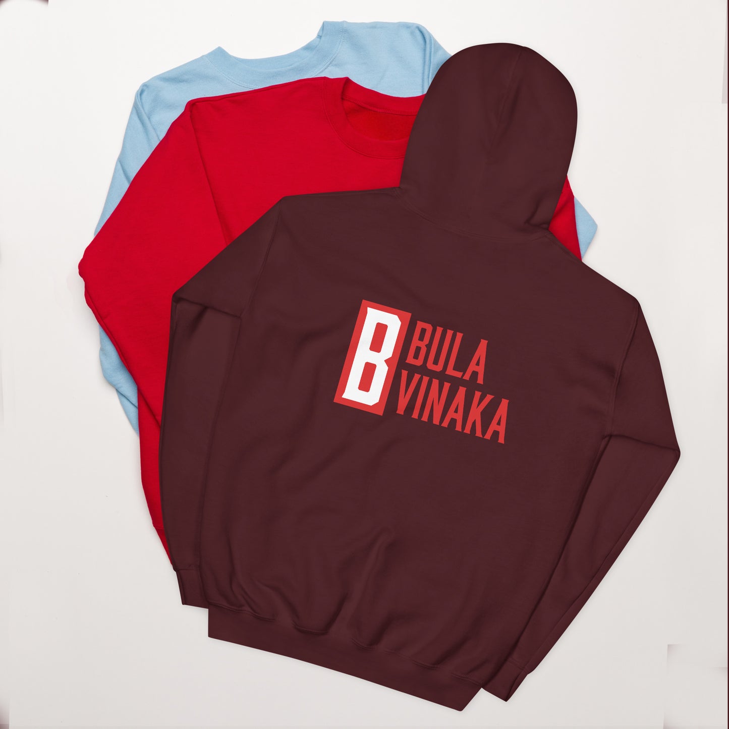 Classic Bula Vinaka Hoodie with Masi Accents